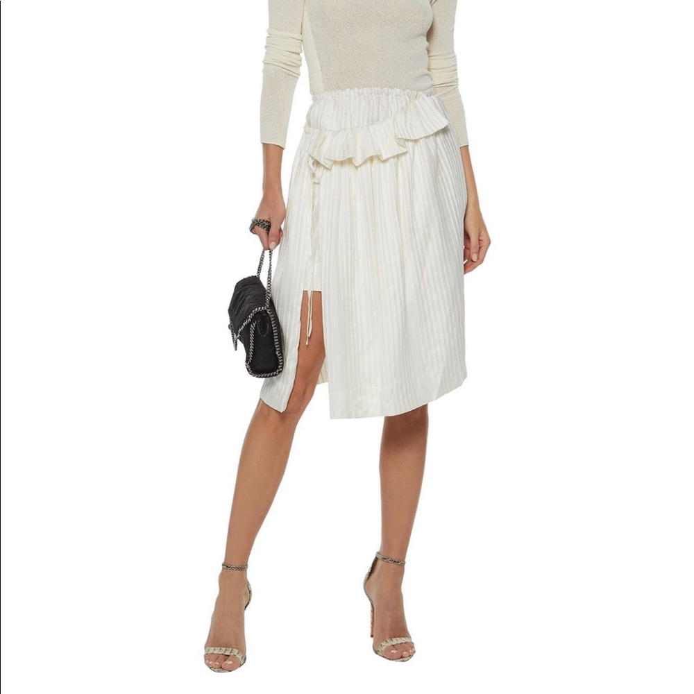 Stella McCartney Layered Silk-Satin Skirt BRANDNEW
